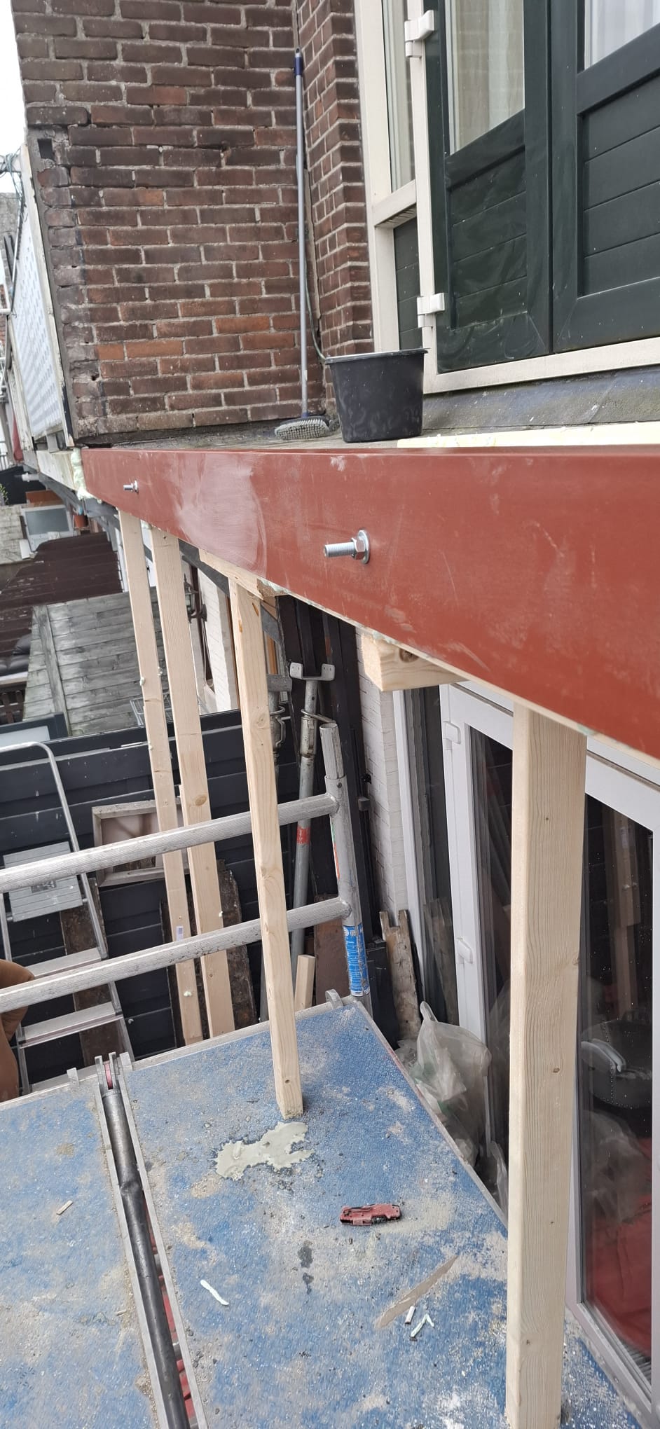 Staalconstructie vervangen balkon